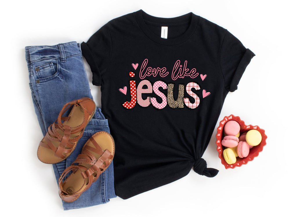 Love Like Jesus Shirt: Christian Valentine's Day Tee