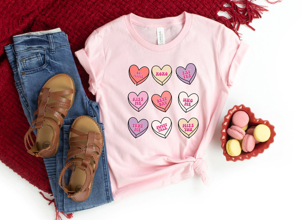 Conversation Hearts Valentines Day Shirt, Cute Lover Gift