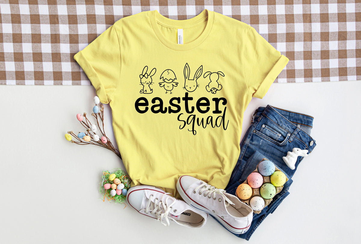 Easter Squad Shirt: Bunny Kids Easter Party Tee