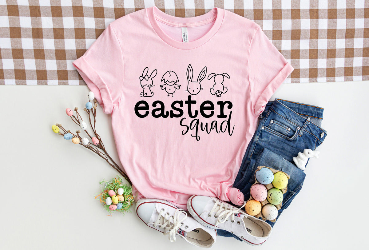 Easter Squad Shirt: Bunny Kids Easter Party Tee