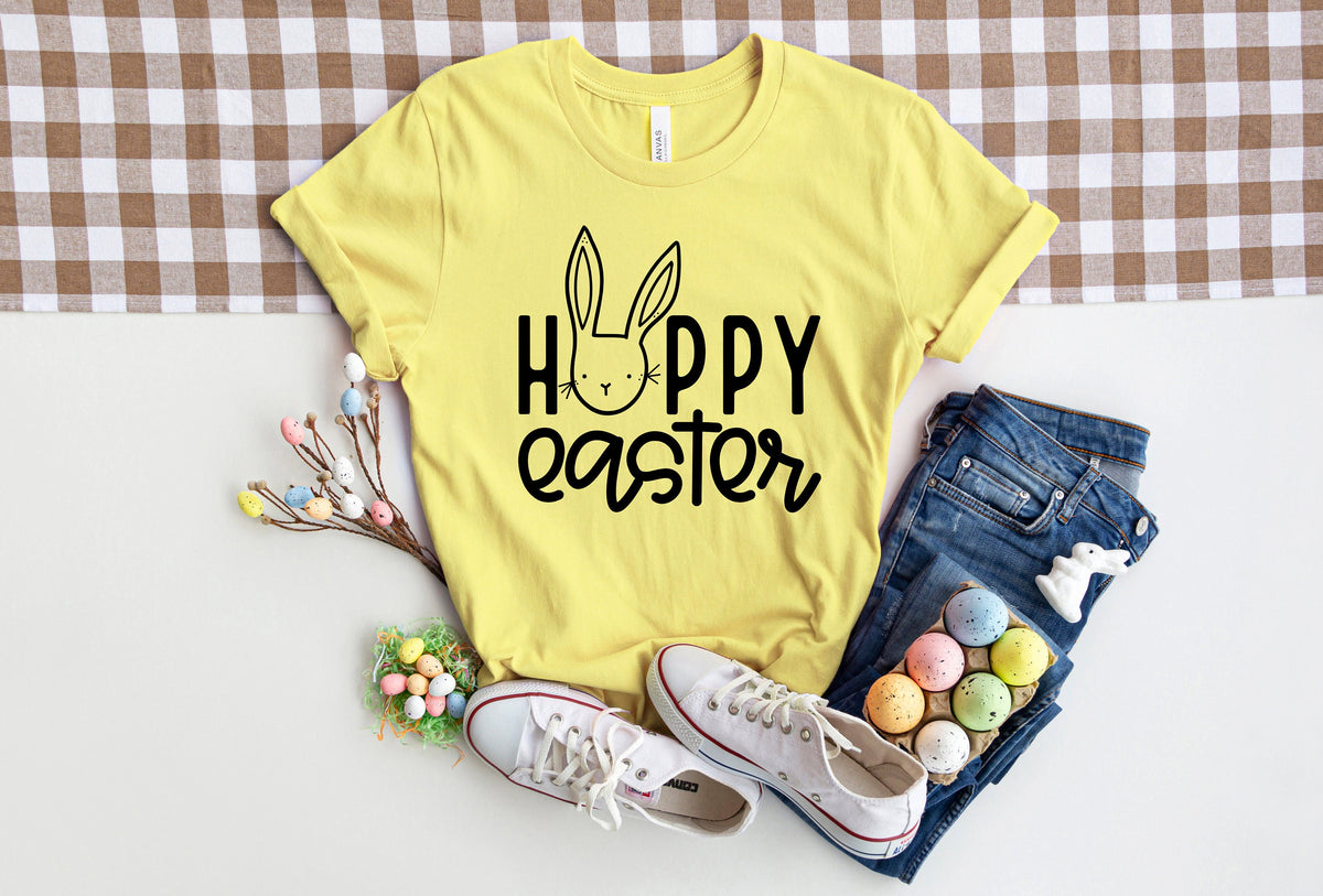 Hoppy Easter Teacher Shirt: Bunny Tee