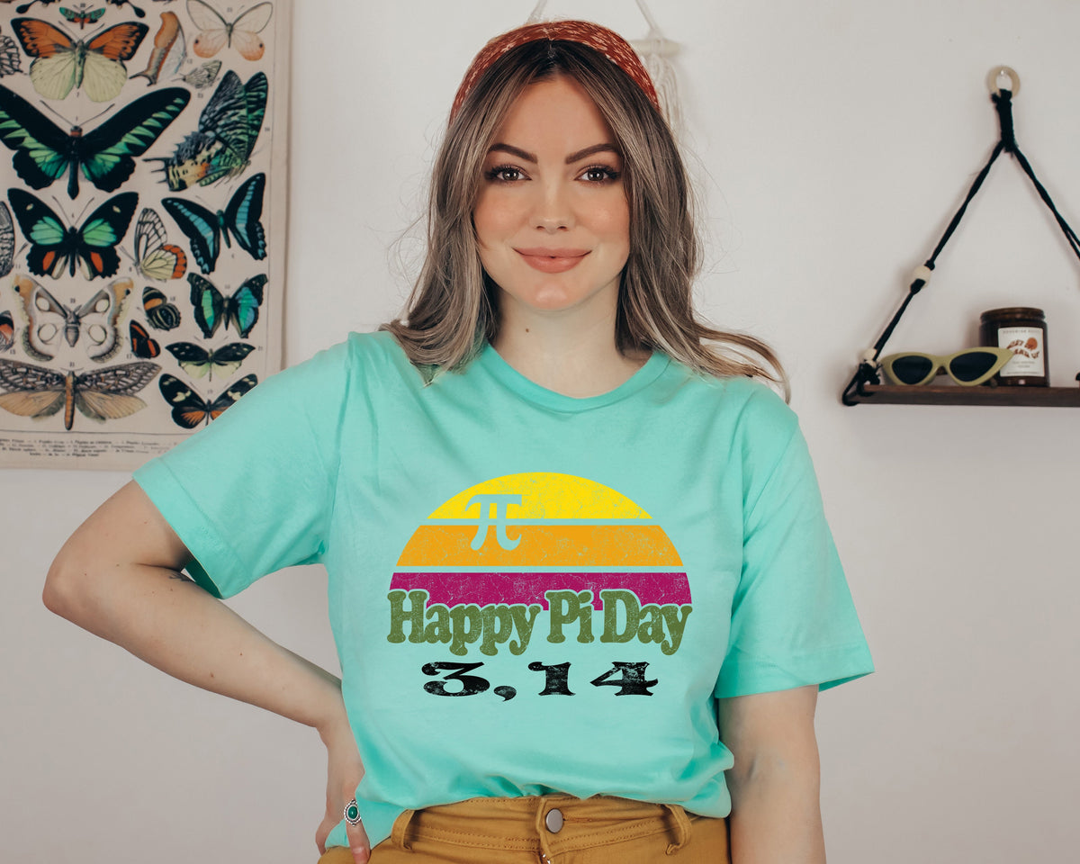 Happy Pi Day Shirt, Math Teacher Gift, Cotton Tee
