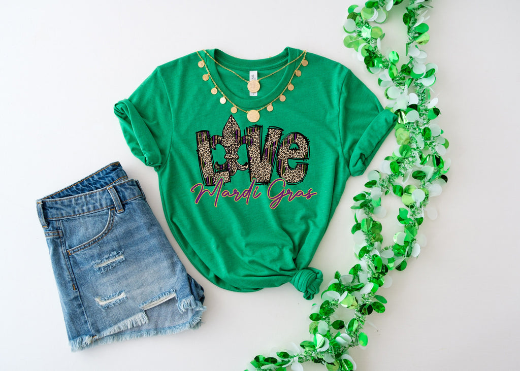 Love Mardi Gras Shirt: New Orleans Festival Tee