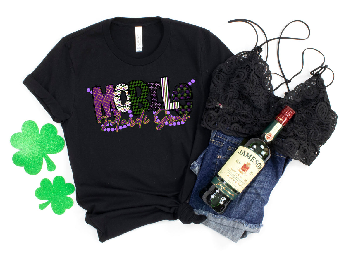 Louisiana Mardi Gras Shirt: Saints Fleur de Lis Tee