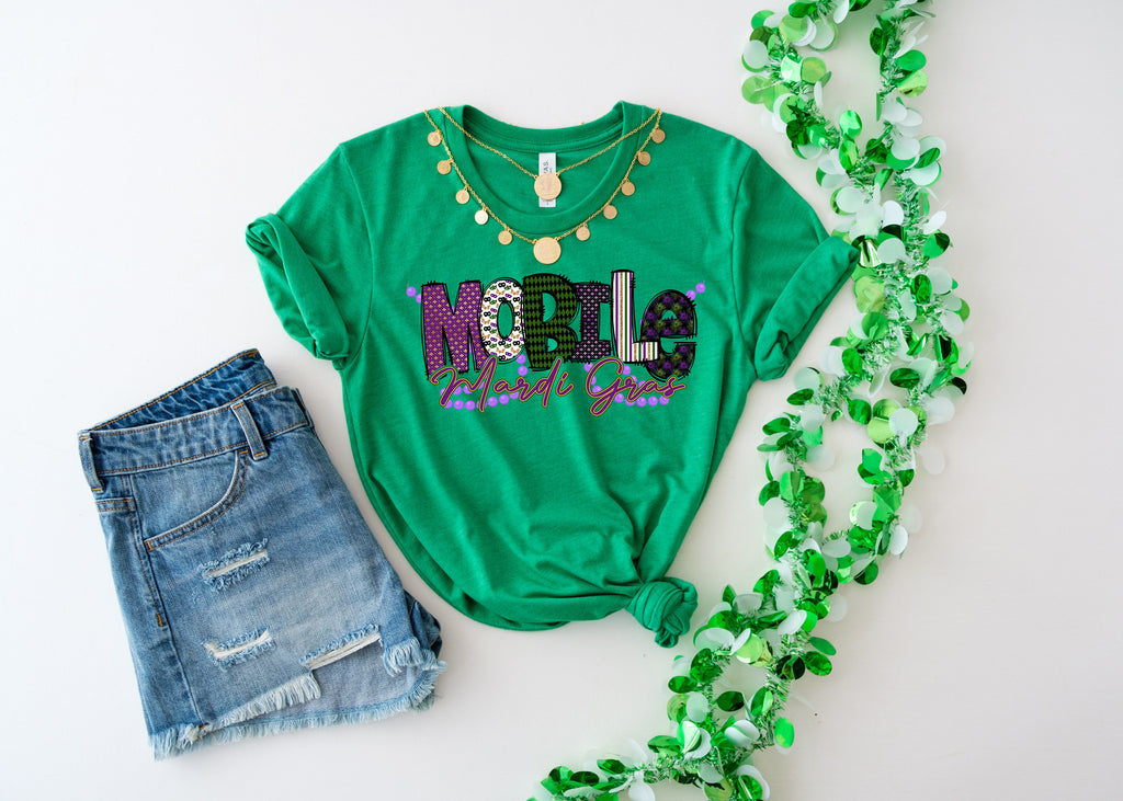 Louisiana Mardi Gras Shirt: Saints Fleur de Lis Tee
