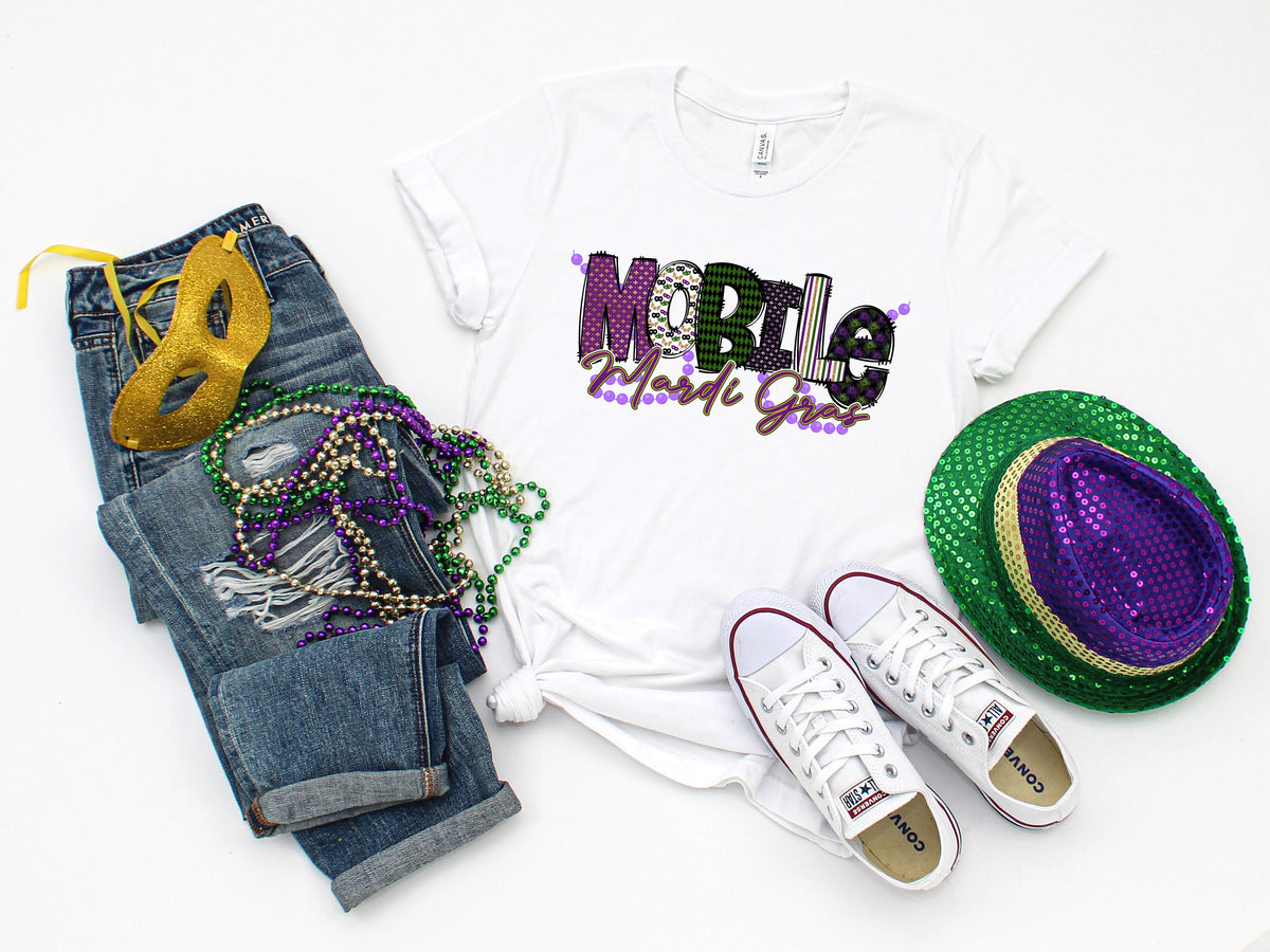 Louisiana Mardi Gras Shirt: Saints Fleur de Lis Tee