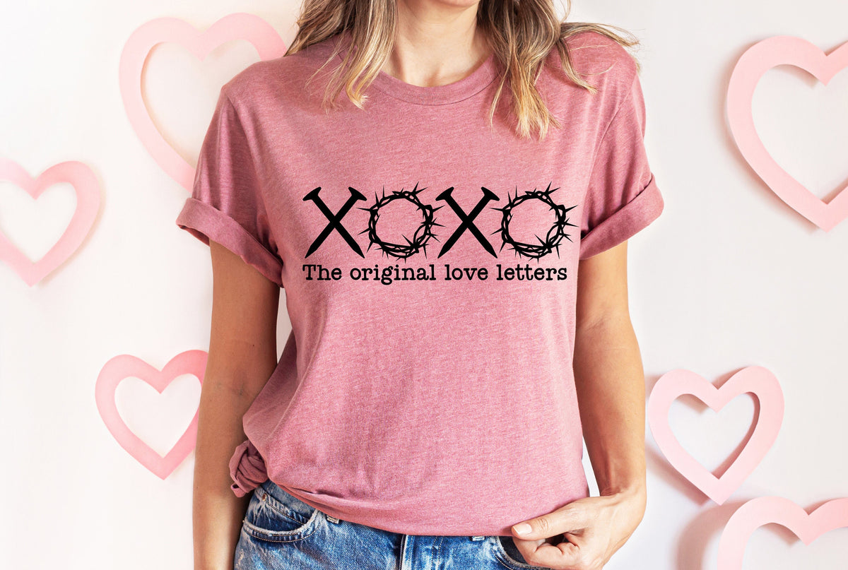 XOXO Jesus Shirt: The Original Love Letters, Christian Faith Tee