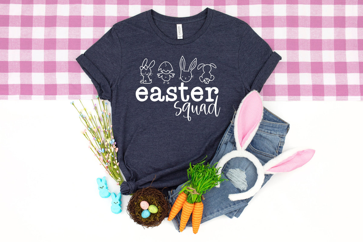 Easter Squad Shirt: Bunny Kids Easter Party Tee