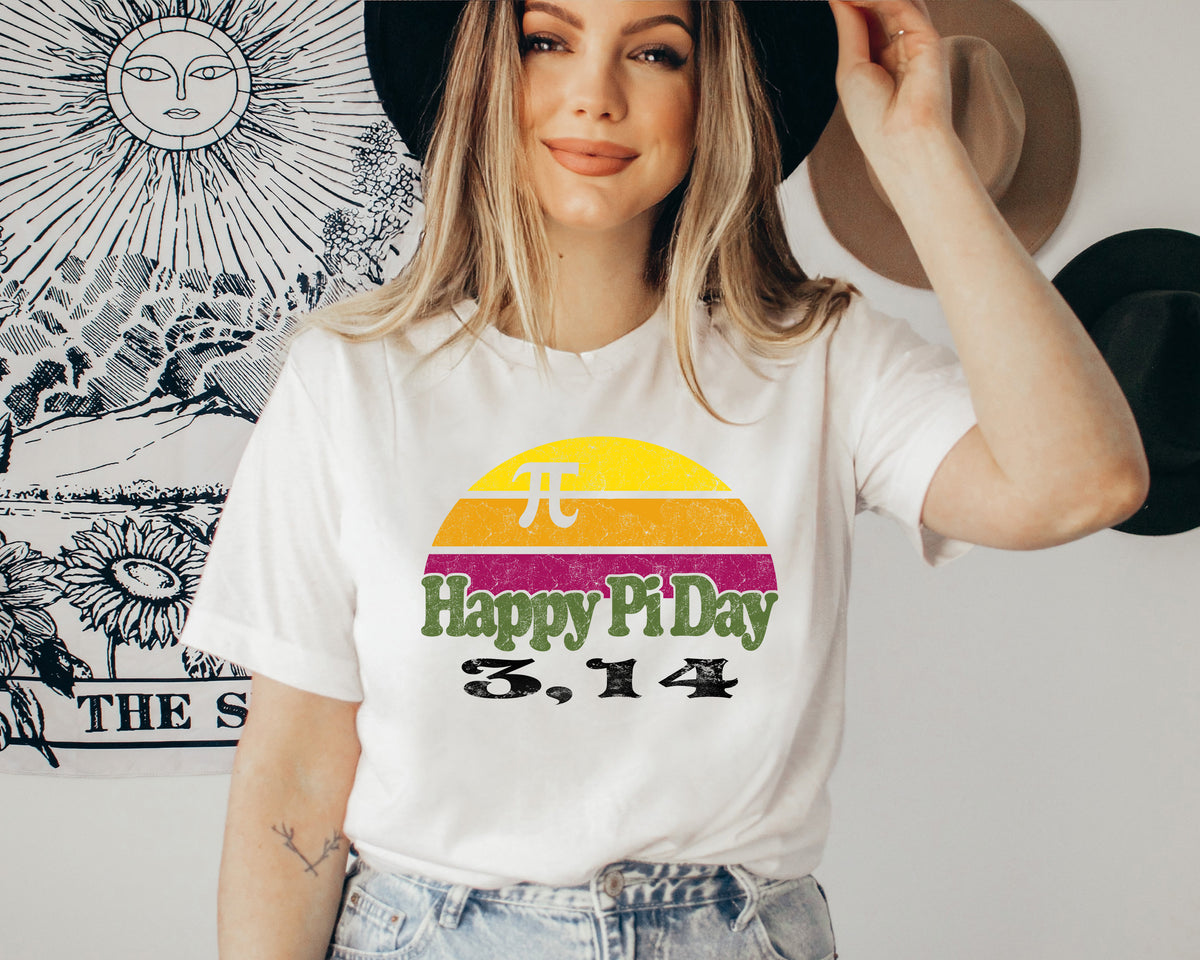Happy Pi Day Shirt, Math Teacher Gift, Cotton Tee
