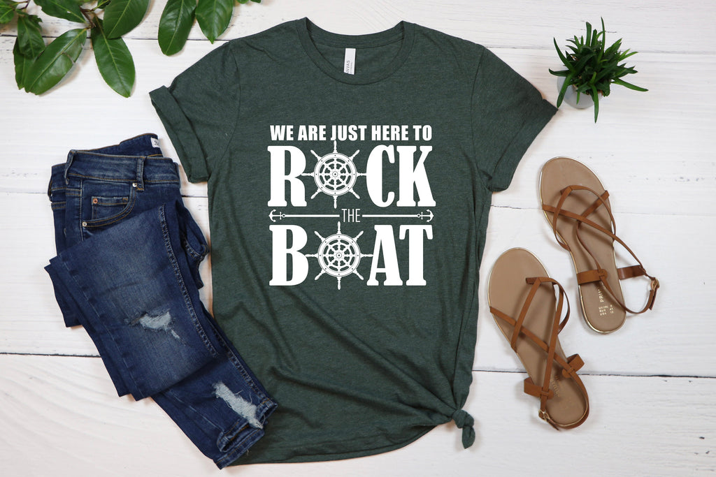 Rock The Boat Family Cruise Shirt: Funny Vacation Tee