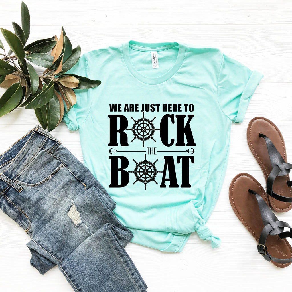 Rock The Boat Family Cruise Shirt: Funny Vacation Tee