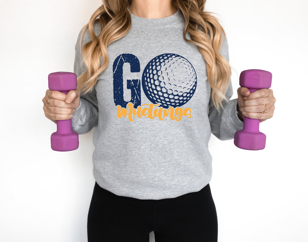Retro Golf Team Sweatshirt: Personalized Golf Gift