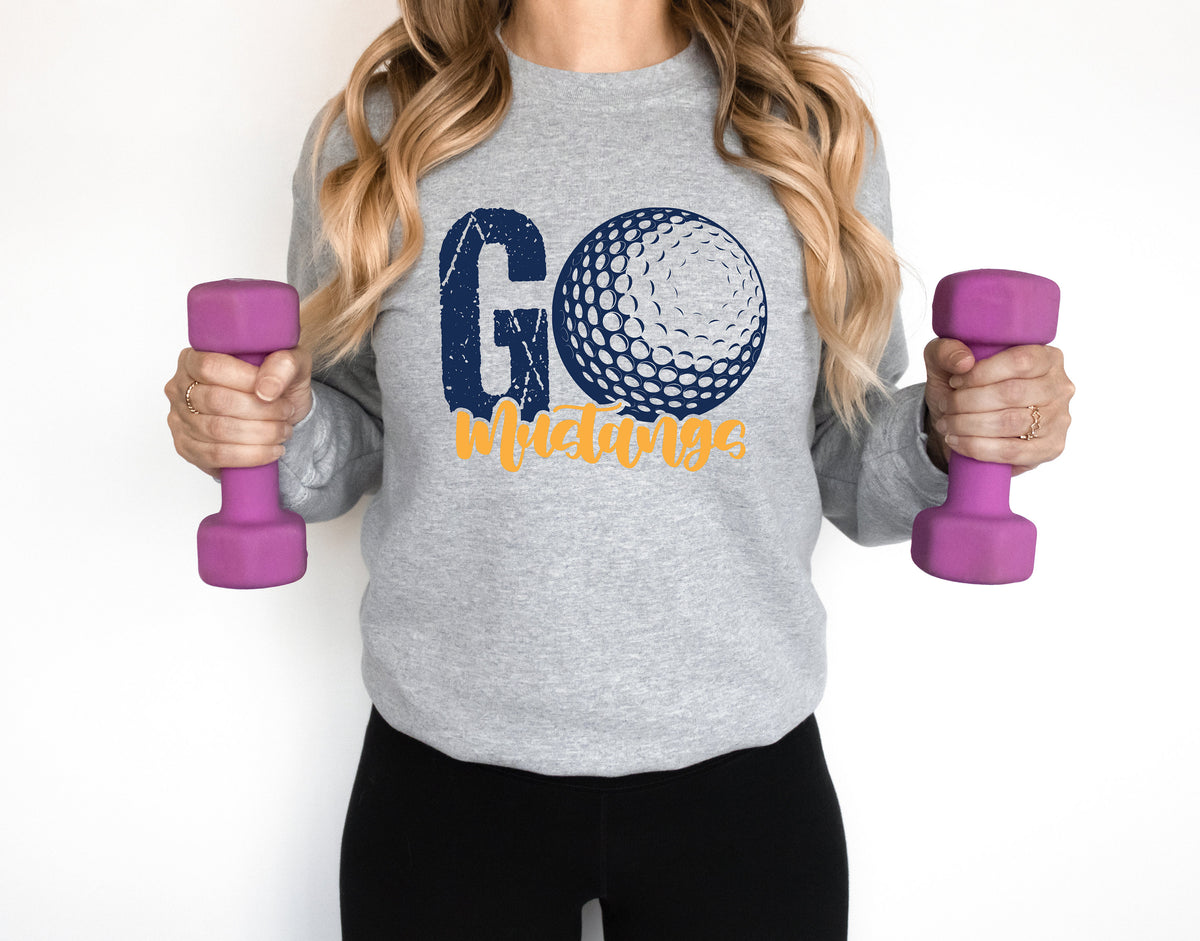 Retro Golf Team Sweatshirt: Personalized Golf Gift