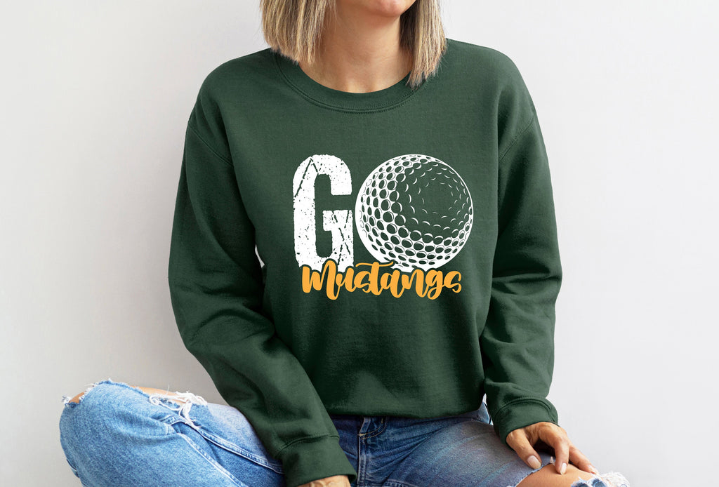 Retro Golf Team Sweatshirt: Personalized Golf Gift