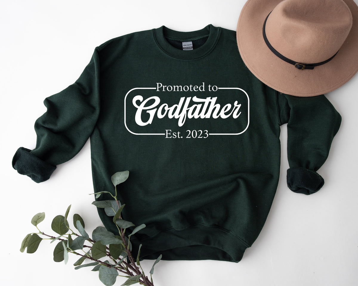 Godmother Godfather Matching Shirts: Gender Reveal Baptism Gift