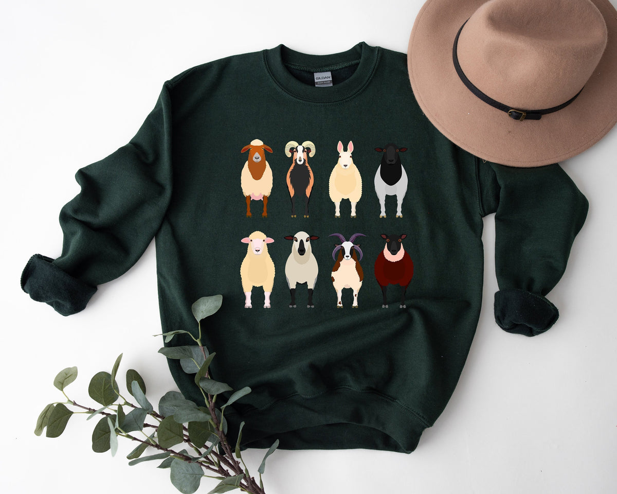 Farm Animals Sheep Silhouette Shirt, Cute Mom Gift