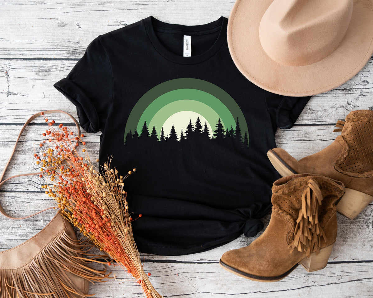 Forest Graphic T-Shirt: Adventure Awaits, Nature Tee