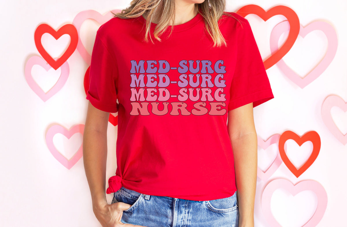 Med Surg Nurse Crewneck Sweatshirt - Nursing School Tee