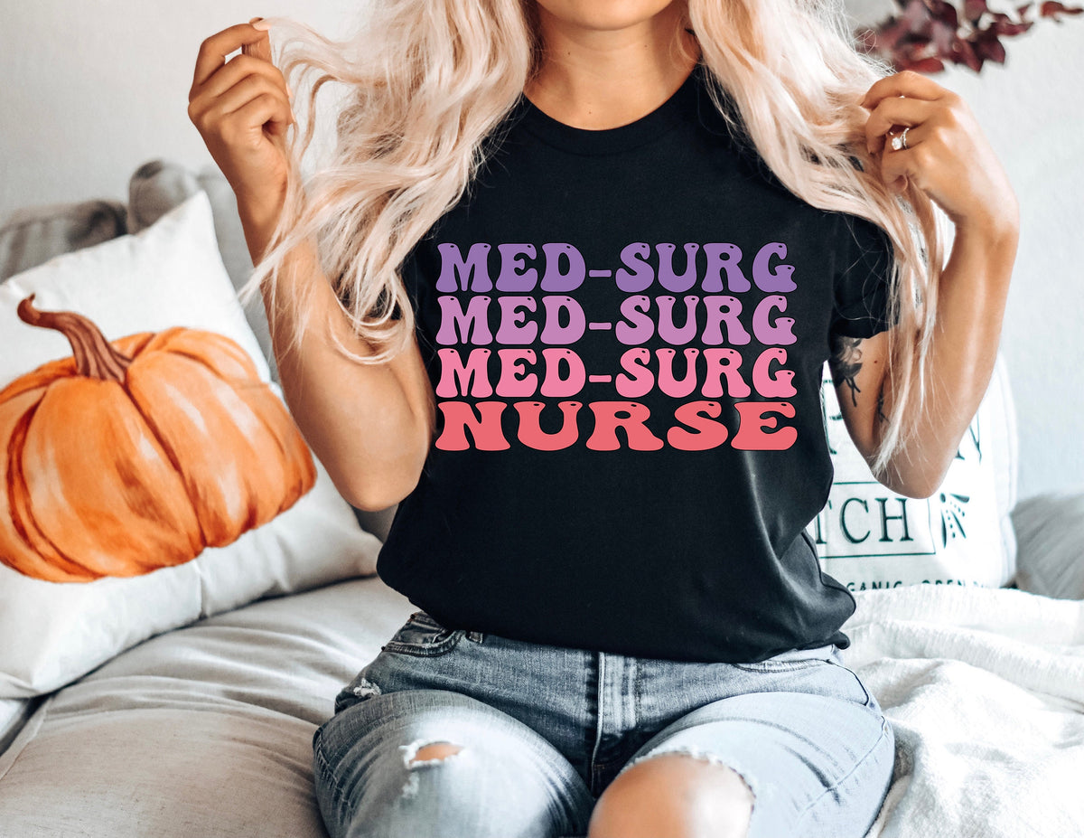 Med Surg Nurse Crewneck Sweatshirt - Nursing School Tee