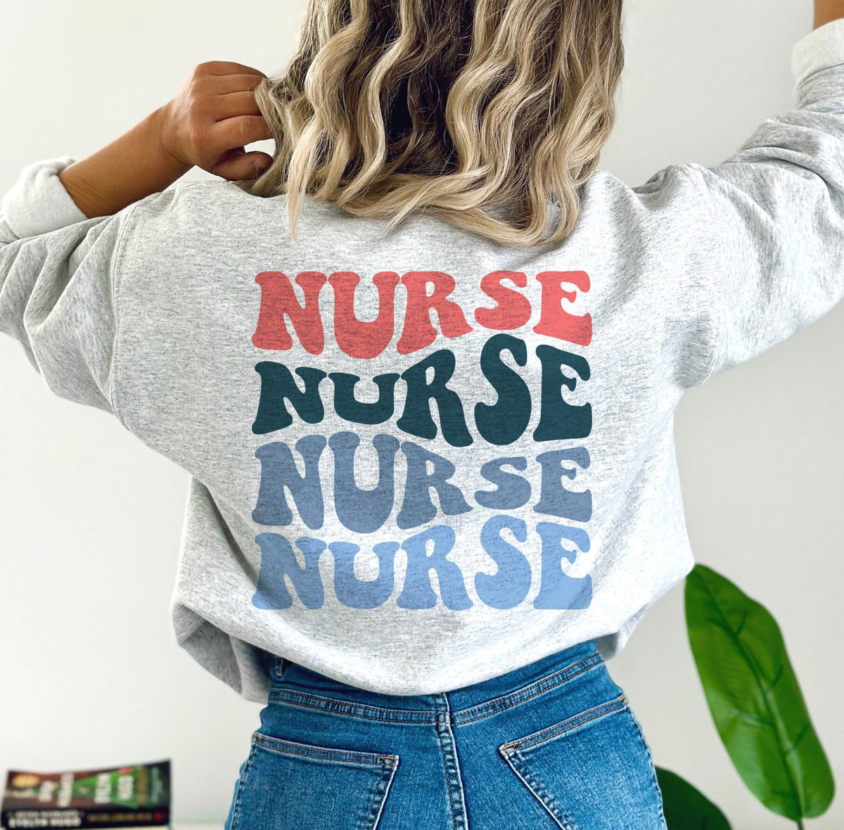 Retro Nurse Sweatshirt: Groovy RN Crewneck, Nursing School Gift