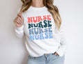 Retro Nurse Sweatshirt: Groovy RN Crewneck, Nursing School Gift