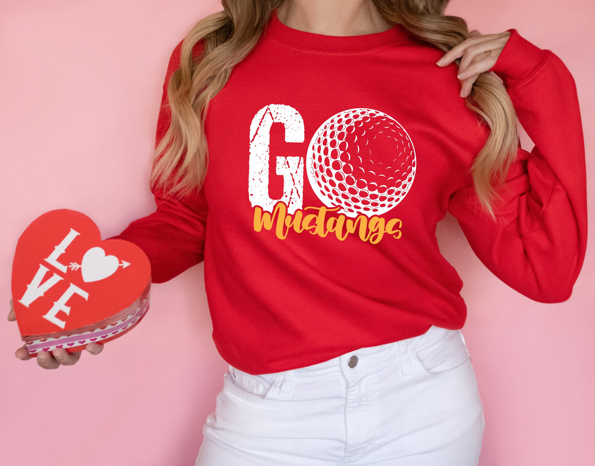 Retro Golf Team Sweatshirt: Personalized Golf Gift