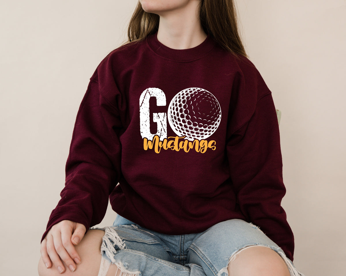 Retro Golf Team Sweatshirt: Personalized Golf Gift