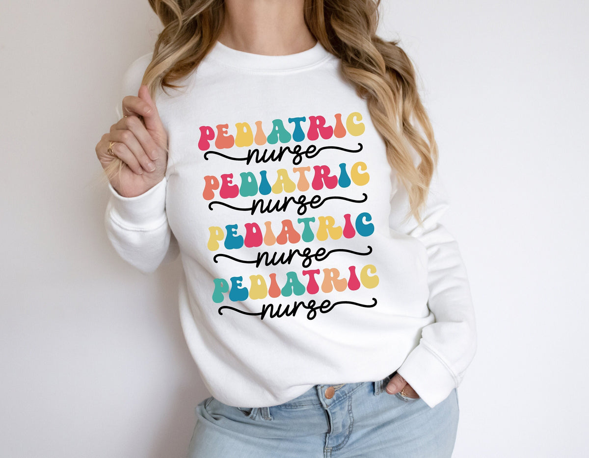 Pediatric Nurse Shirt: Retro Peds Nurse Appreciation Gift