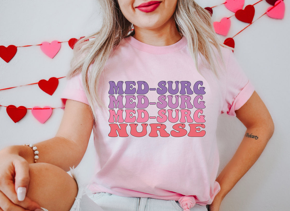 Med Surg Nurse Crewneck Sweatshirt - Nursing School Tee