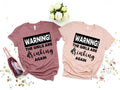 Warning Girls Drinking Shirt: Wine Lover Friends Tee
