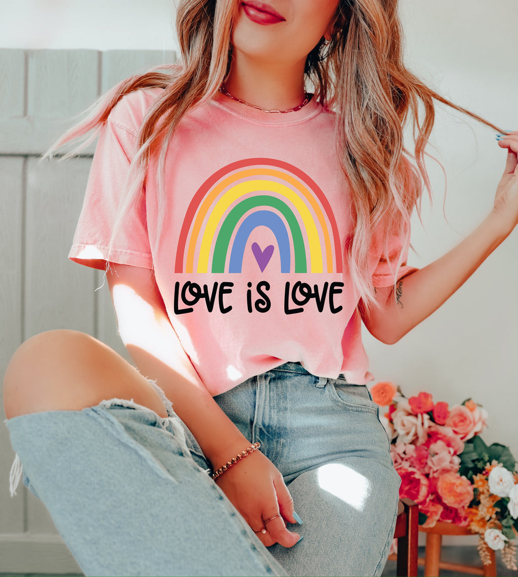Love is Love Shirt: Pride LGBTQ Rainbow Tee