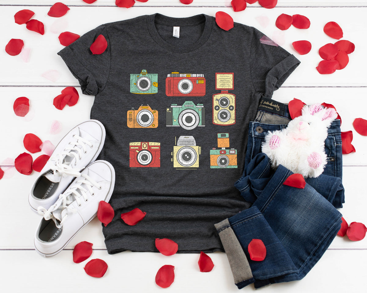 Vintage Camera T-Shirt: Photography Lover Gift