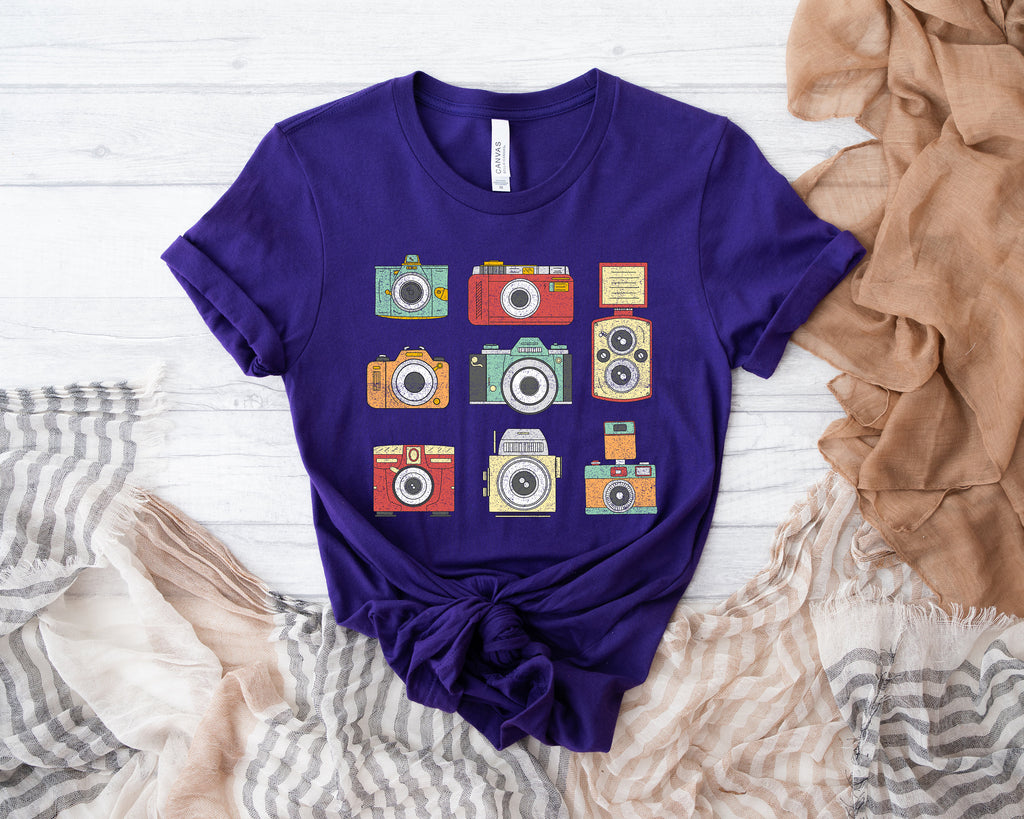 Vintage Camera T-Shirt: Photography Lover Gift
