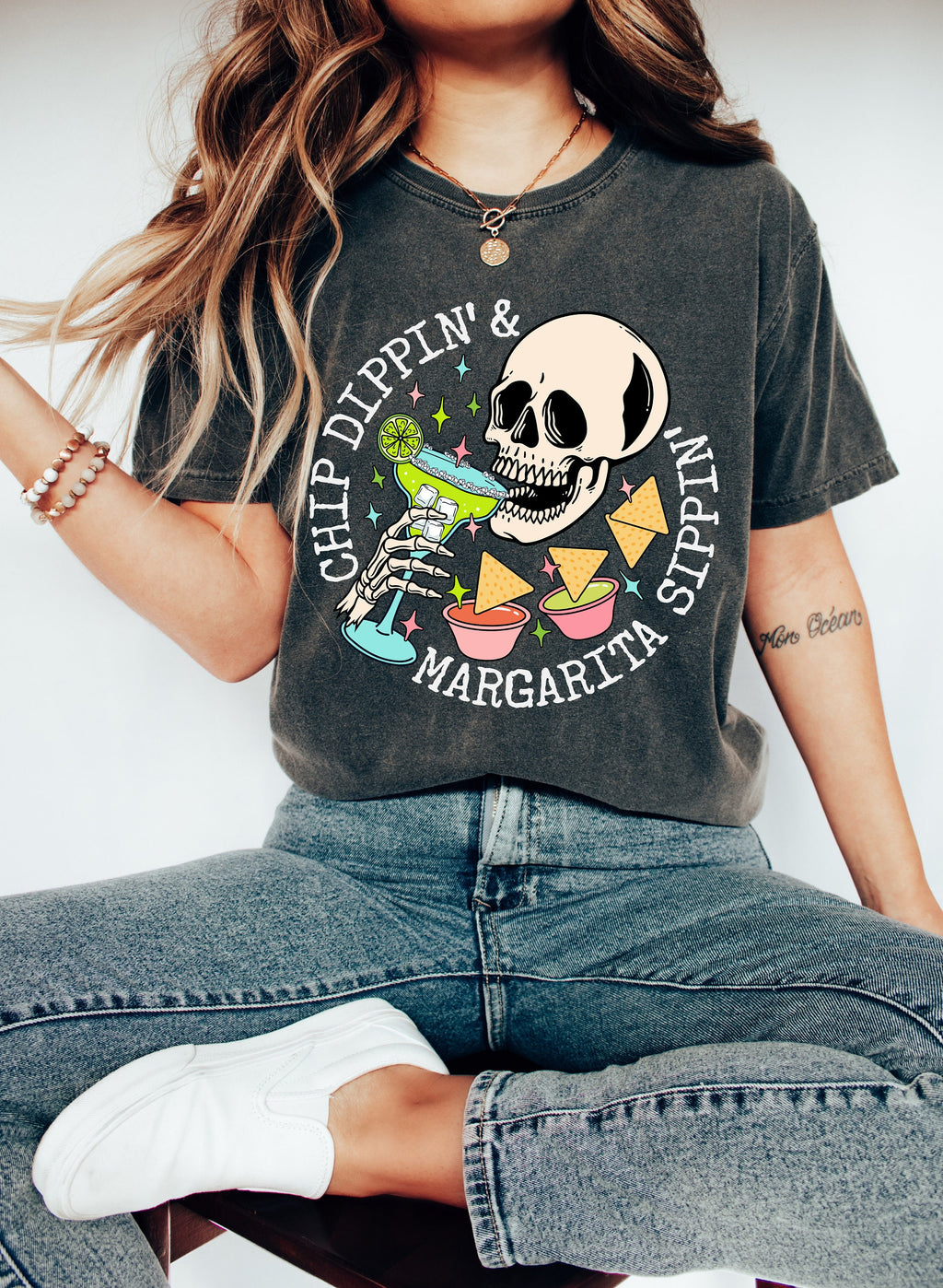 Funny Margarita Shirt: Chippin' Dippin' Sippin' Cinco De Mayo Tee