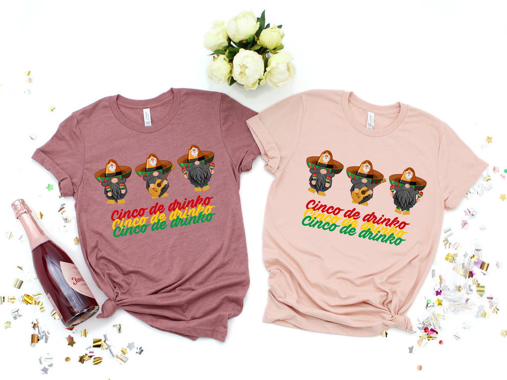 Gnomes Margarita Cinco De Drinko Shirt: Funny Drinking Tee
