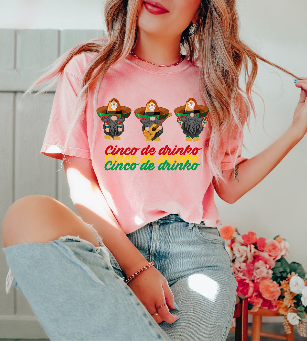 Gnomes Margarita Cinco De Drinko Shirt: Funny Drinking Tee