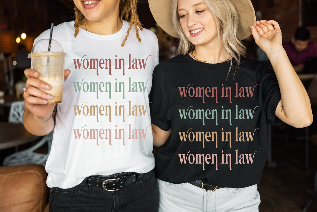 Retro Women in Law Sweatshirt: Law Student Crewneck