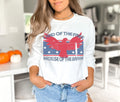 Retro Patriotic Shirt: Land of the Free, Vintage 4th of July