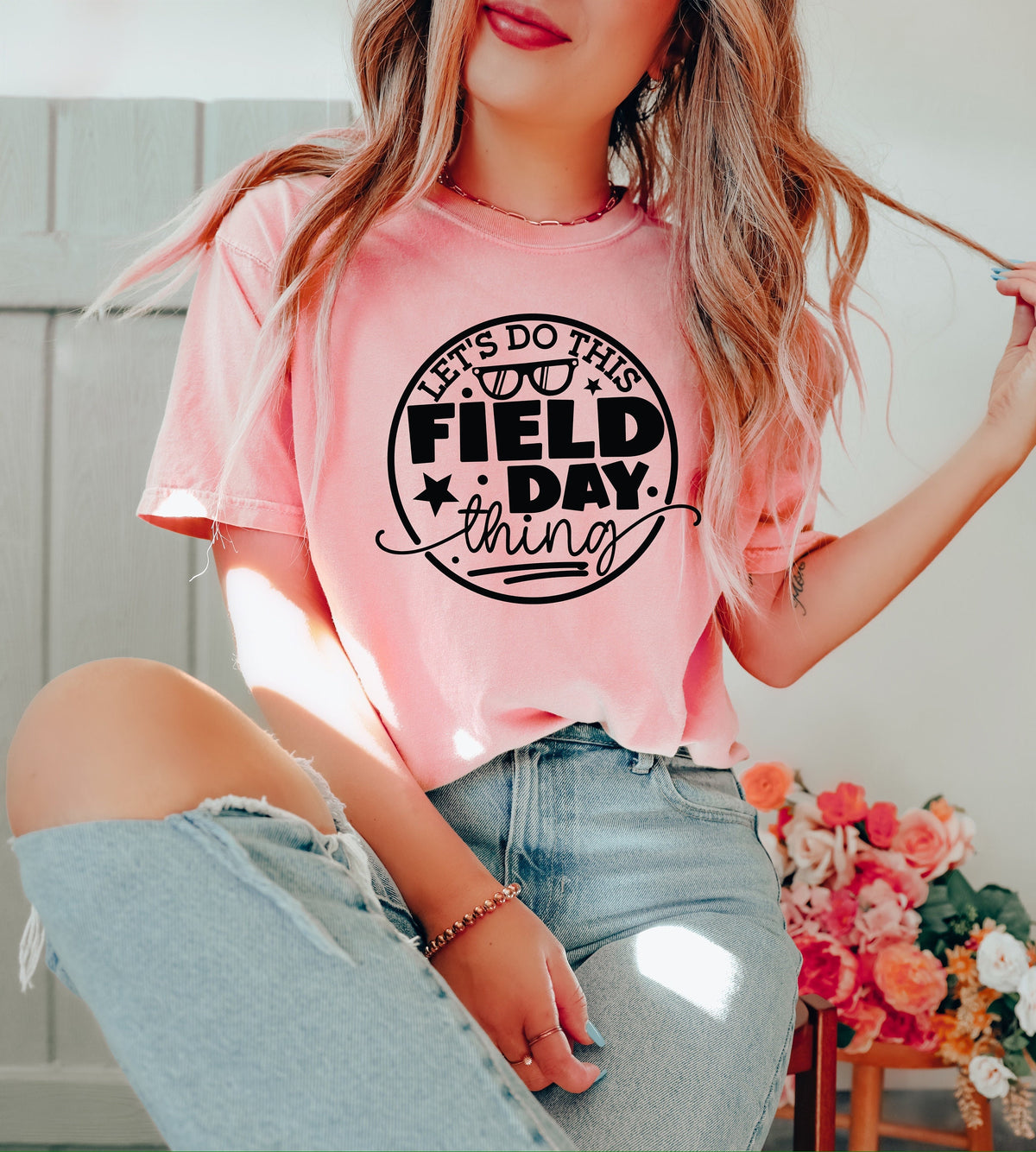 School Field Day Shirt: Teacher Life, Fun Day Tee