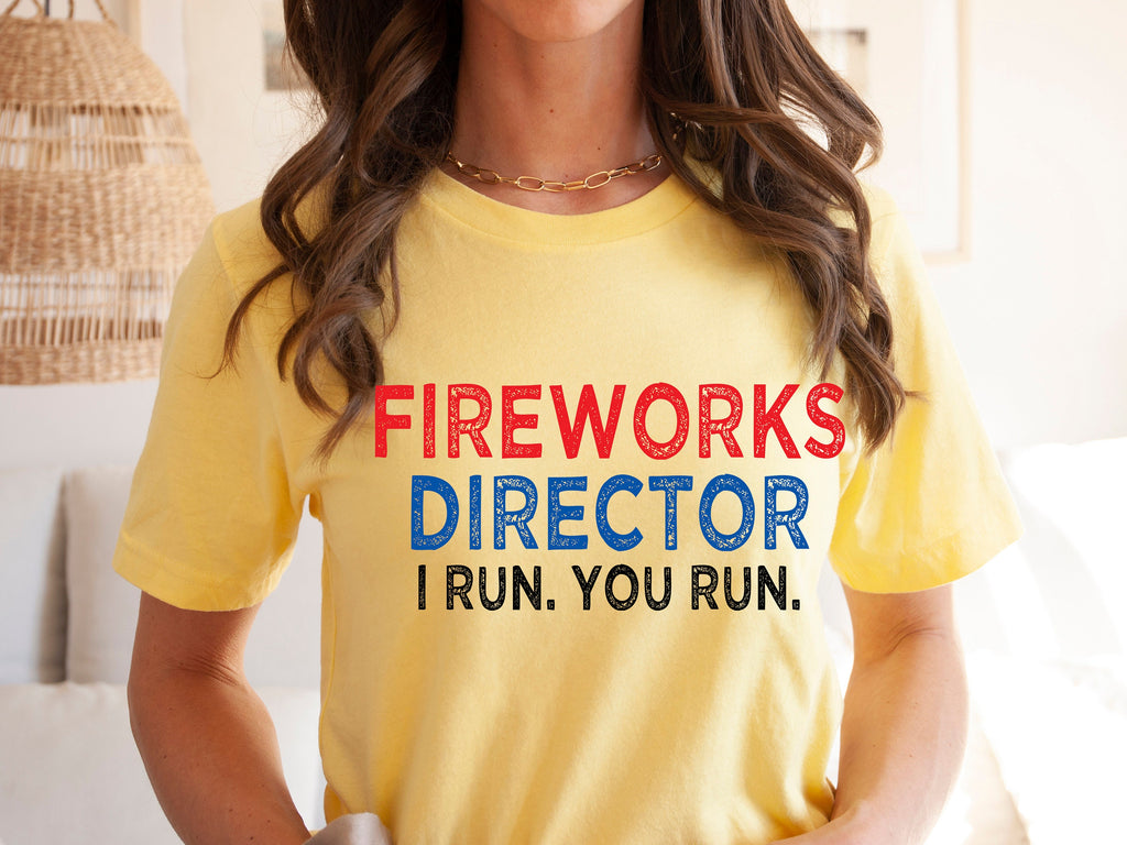 Fireworks Director T-Shirt, Stars and Stripes, 4th of July Shirt