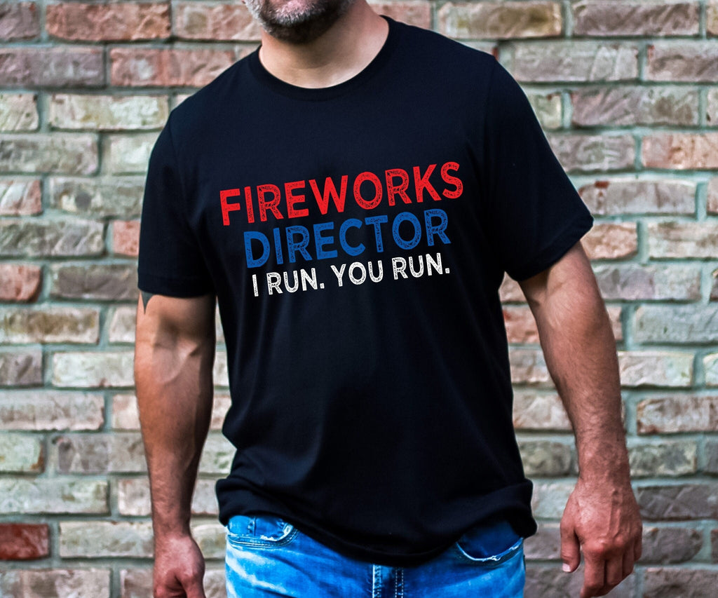 Fireworks Director T-Shirt, Stars and Stripes, 4th of July Shirt