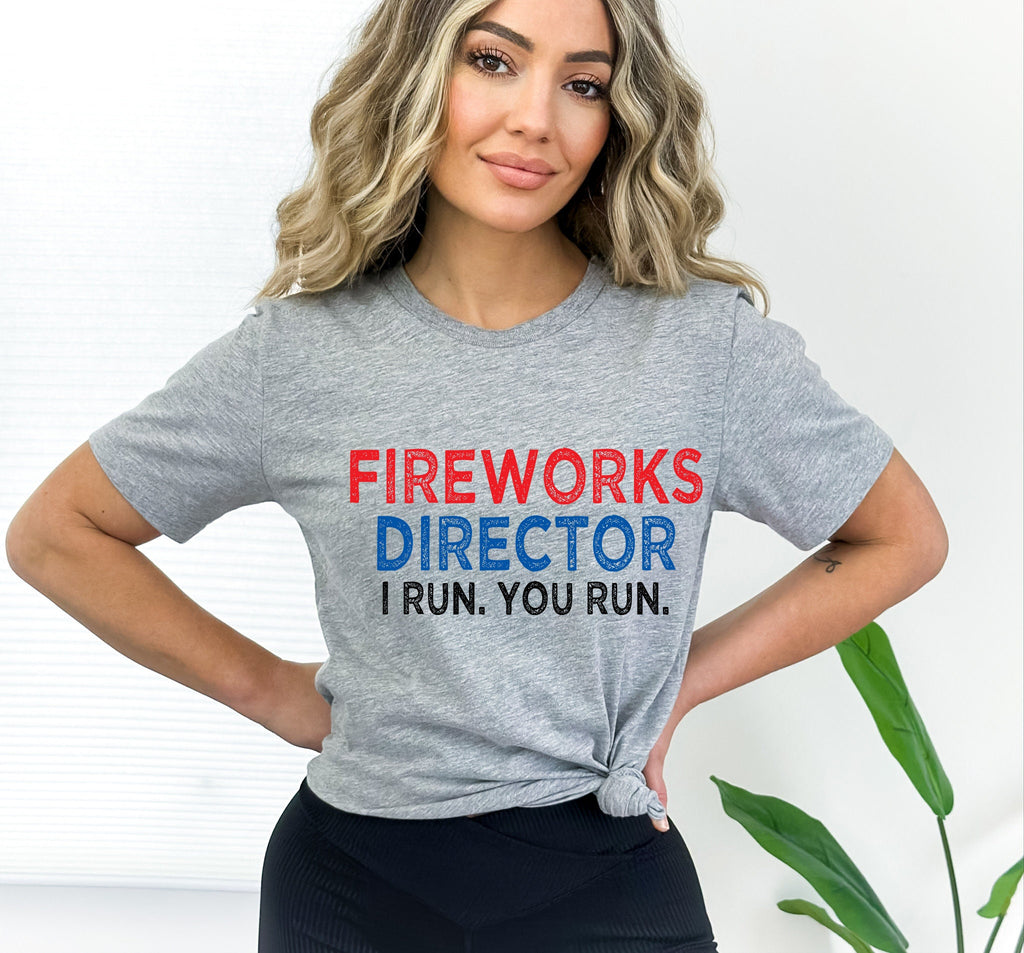 Fireworks Director T-Shirt, Stars and Stripes, 4th of July Shirt