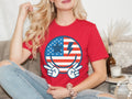 Retro Happy Face 4th of July Shirt: American Flag Smile