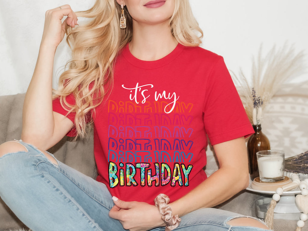 Hand-Drawn It's My Birthday Shirt: Party Gift