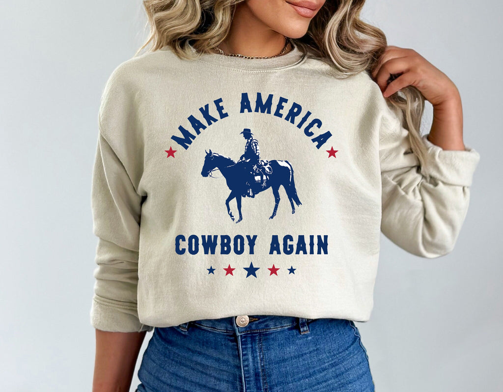Make America Cowboy Again T-Shirt: Western Rodeo Tee