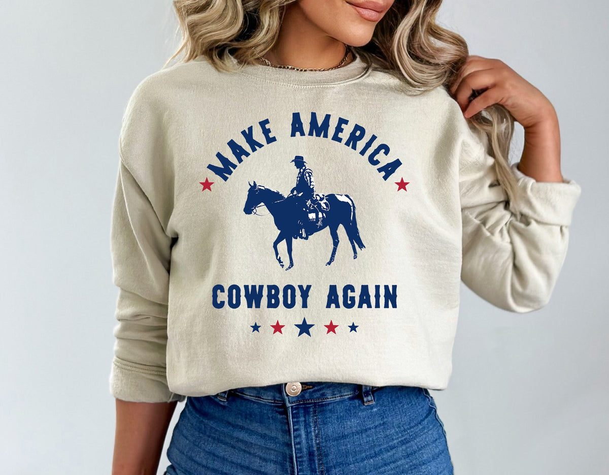 Make America Cowboy Again T-Shirt: Western Rodeo Tee