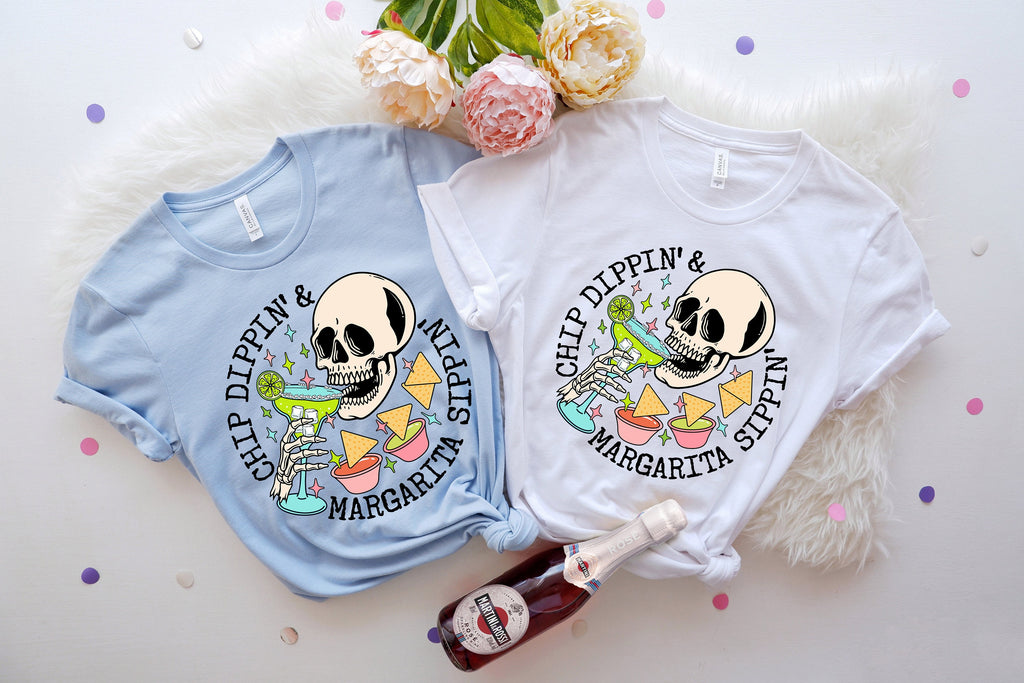 Funny Margarita Shirt: Chippin' Dippin' Sippin' Cinco De Mayo Tee