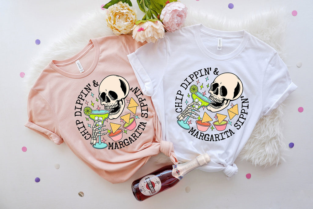 Funny Margarita Shirt: Chippin' Dippin' Sippin' Cinco De Mayo Tee