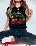 Tequila Lime & Sunshine Shirt: Funny Cinco De Mayo Fiesta Tee