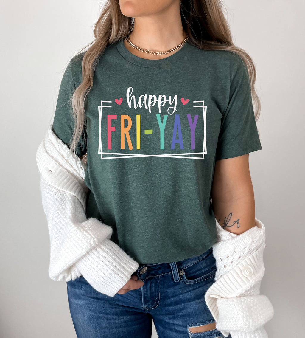 Fri-Yay Teacher Shirt: Custom Weekend T-Shirt